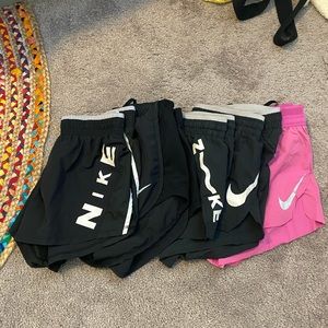 nike running shorts bundle ft pink aeroswifts